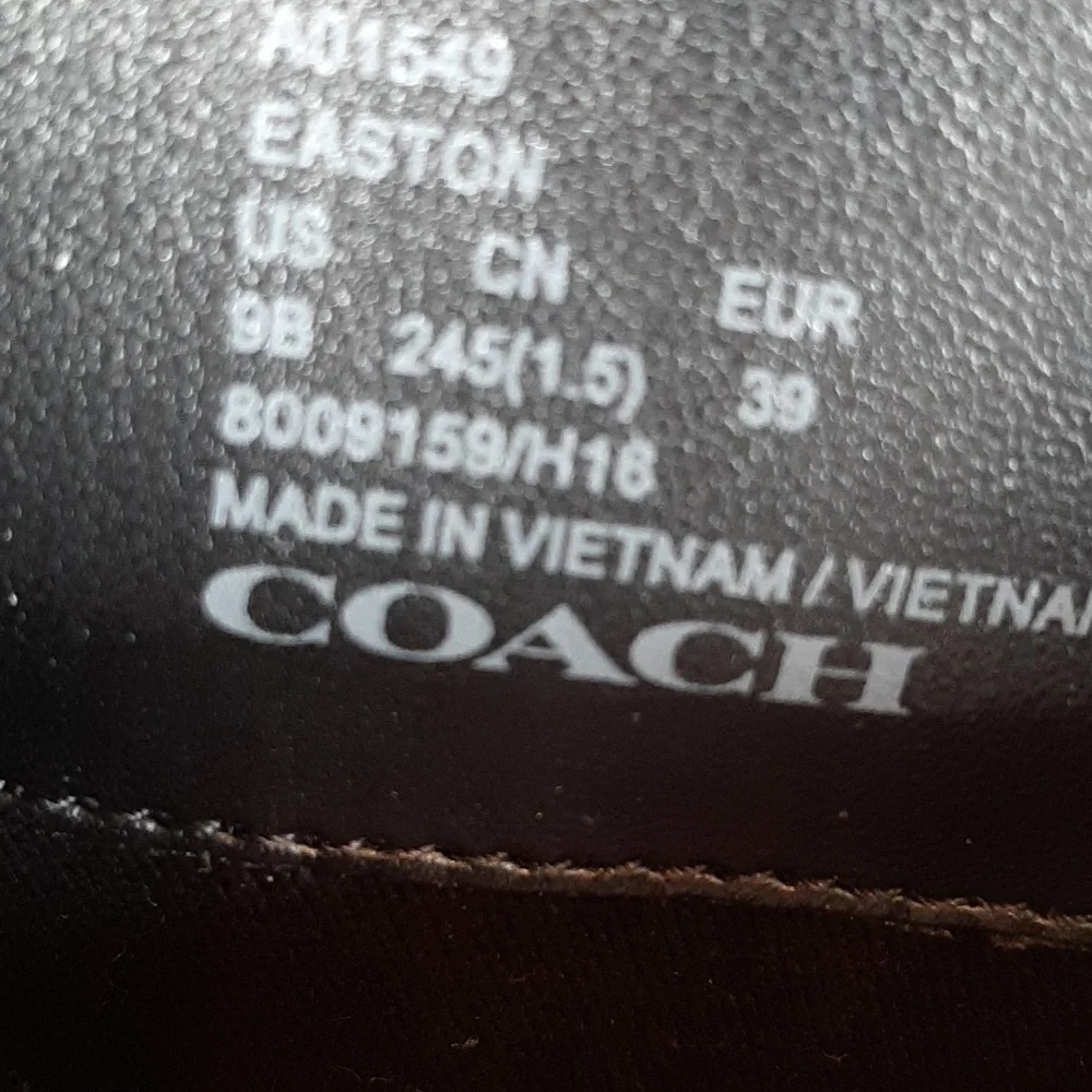Coach BLack Leather NIB Knee-High Boots